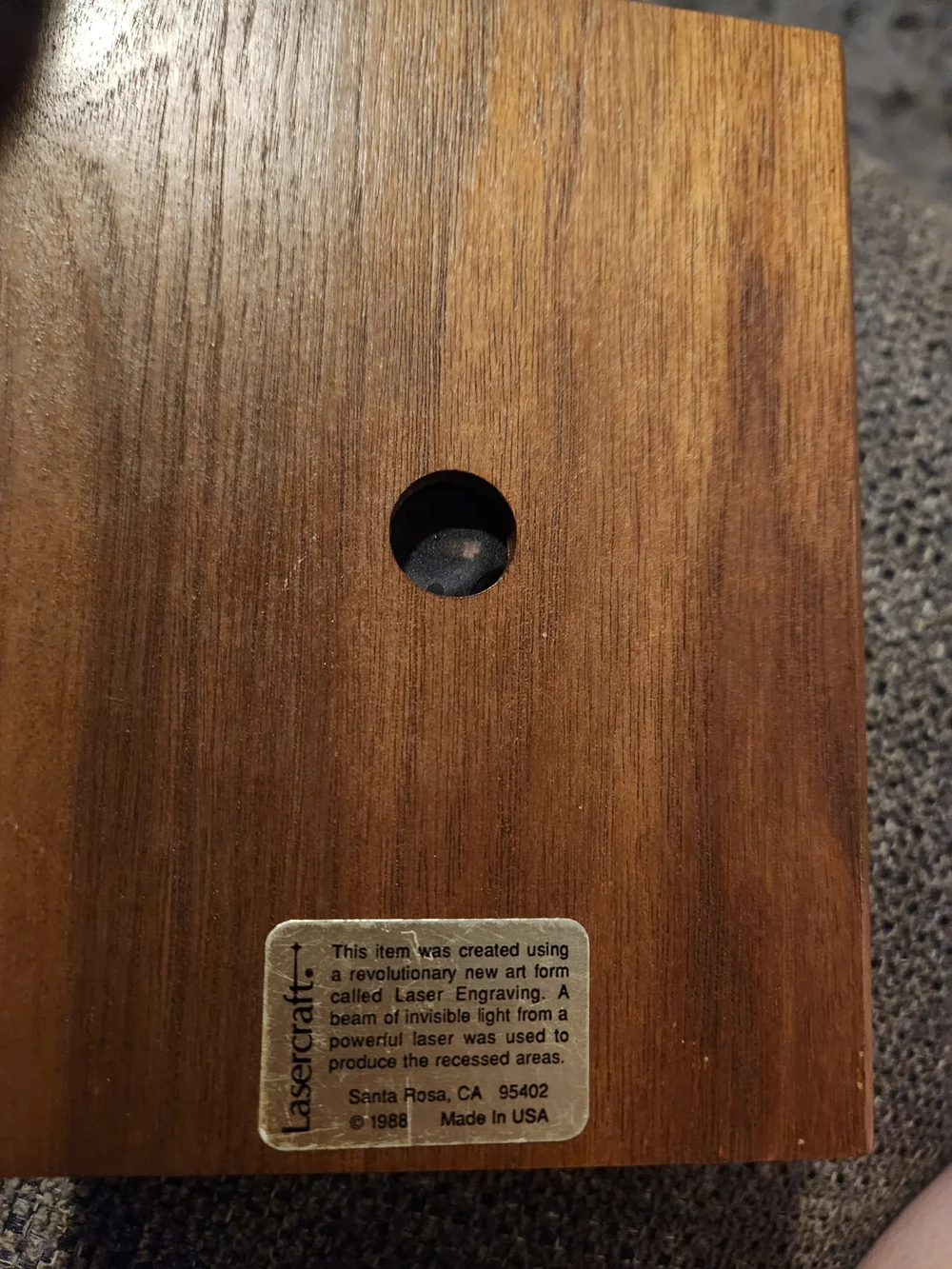Engraved Wooden Home Plaque - 'A House Full of Love'